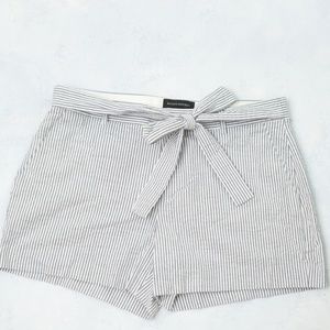 Banana Republic Blue and White Striped Shorts Size 10